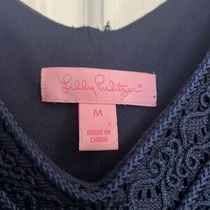 Lilly Pulitzer Navy Crochet Dress